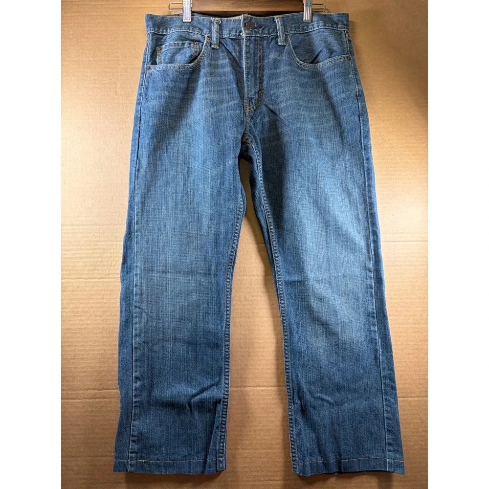Levi's 559 Relaxed Straight Jeans Mens 32x25 Blue Denim 100% Cotton Medium Wash